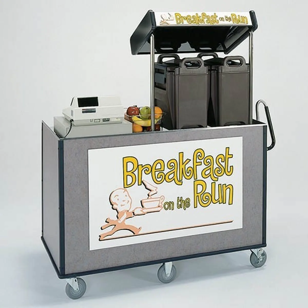 Lakeside 68040 Stainless Steel Deluxe Mart Cart / Vending Merchandising Kiosk
