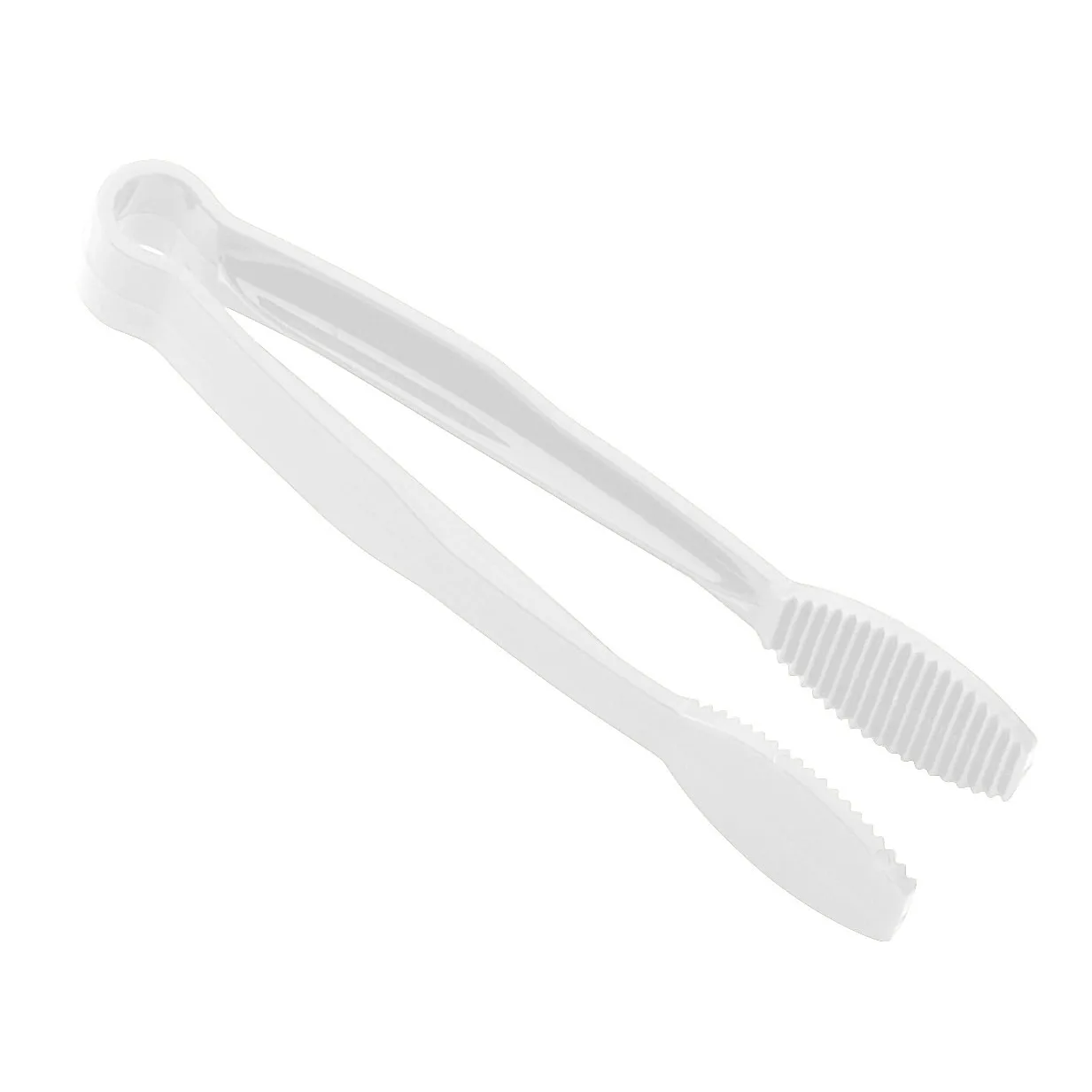 Cambro TG6148 - Plastic Serving Tongs, 6" White, Heat‑Resistant -40°F to 212°F, Dishwasher Safe, NSF