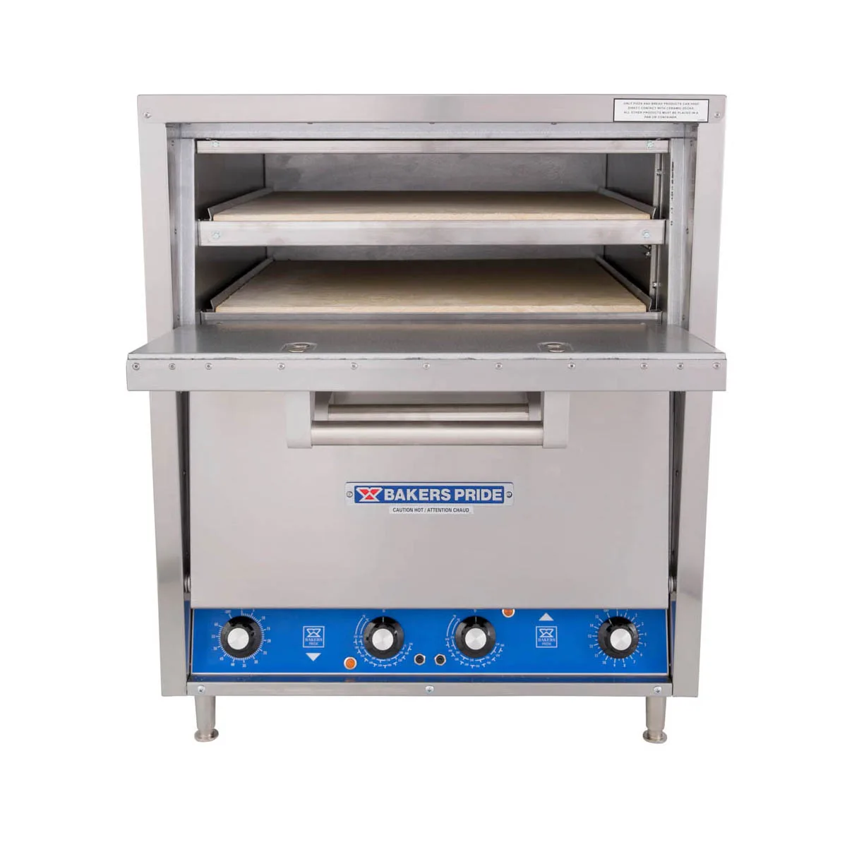 Bakers Pride P46-BL 26" Electric Countertop Pizza Bake Oven w/ 2 Decks, Thermostatic Controls