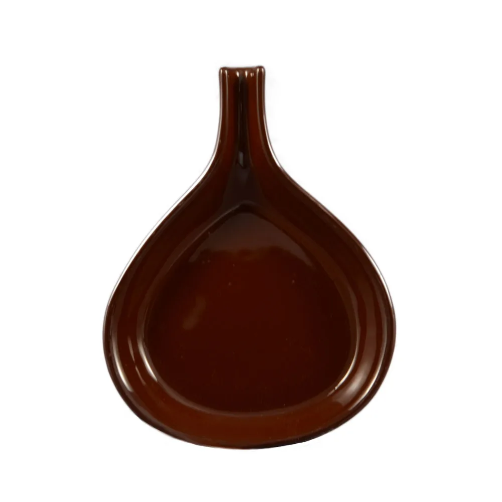 CAC China FP-24-BWN - Fry Pan Server, 24 oz 12" x 9", Brown Ceramic, Microwave Safe - 1 Dozen