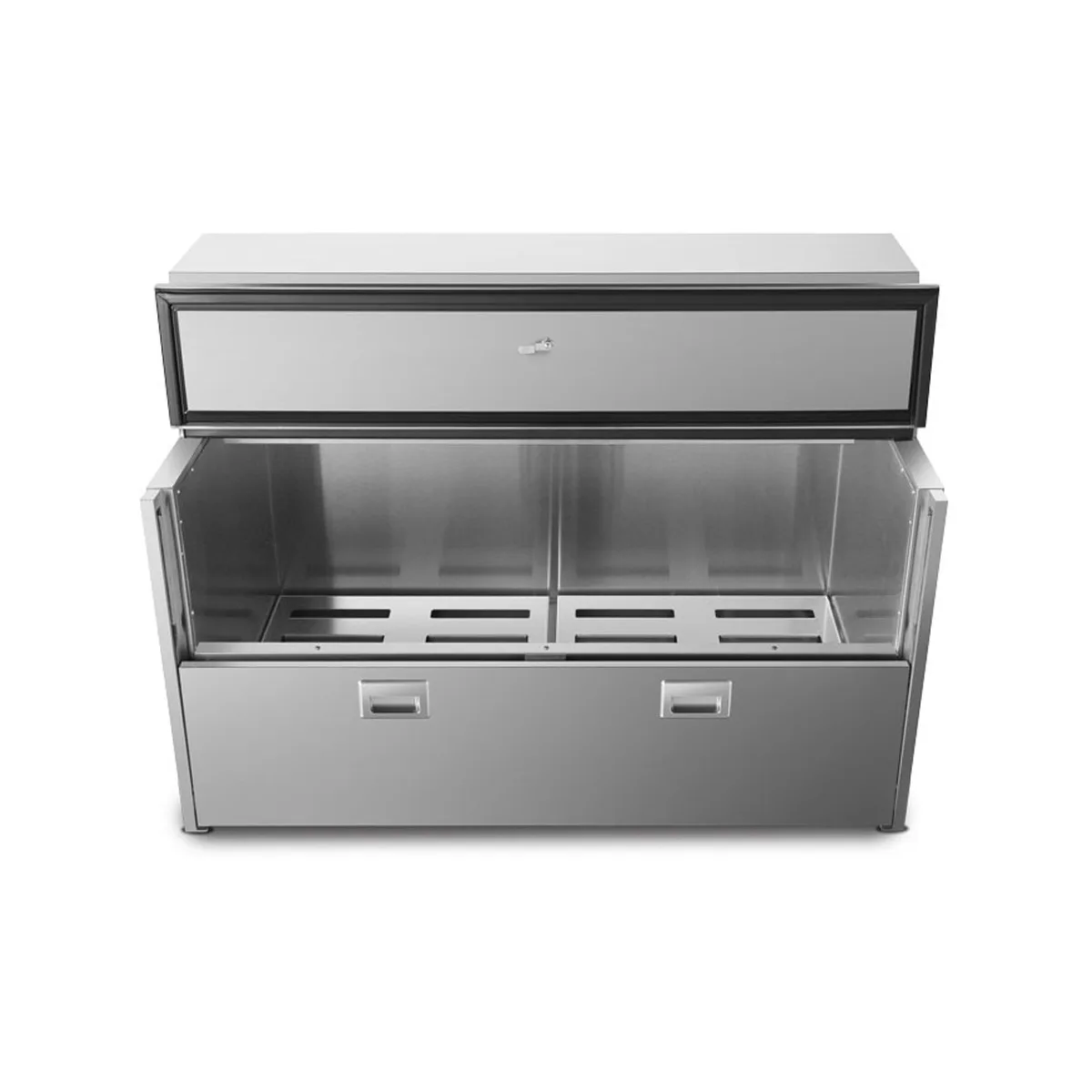 Atosa USA AMC-5801 58" Single Sided Milk Cooler, Forced Air, 16 Crates Capacity