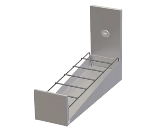 Perlick TSCE12SSR Liquor Rack, 12" Width, Holds 18 3‑3/4" Bottles, Stainless Steel, Adjustable Feet