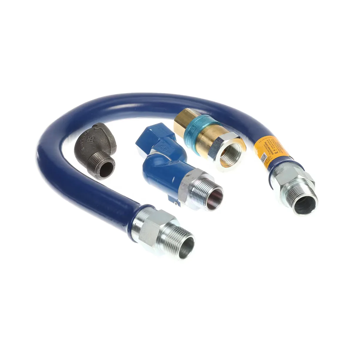 Dormont 16100BPQS36 SnapFast 36" Gas Connector Kit w/ Swivel MAX and Elbow, 1" Diameter