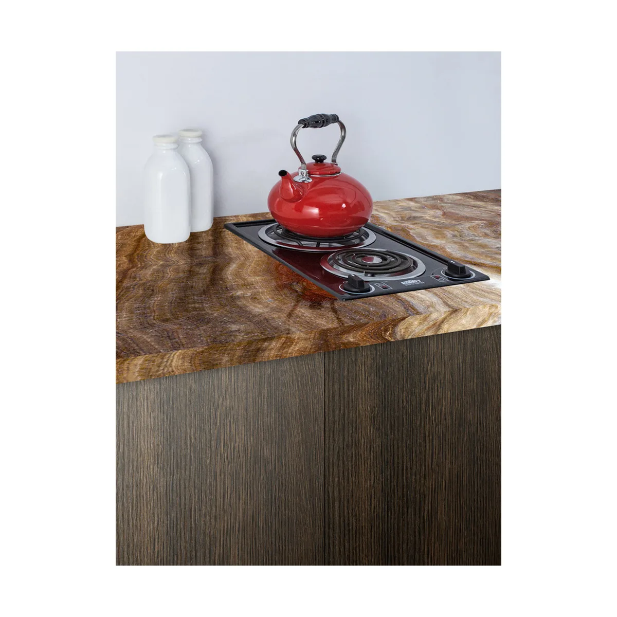 Summit CCE226BL 12" Electric Radiant Cooktop w/ (2) Spiral Burners, Manual Controls, Black Porcelain, 1.625 kW, 230v