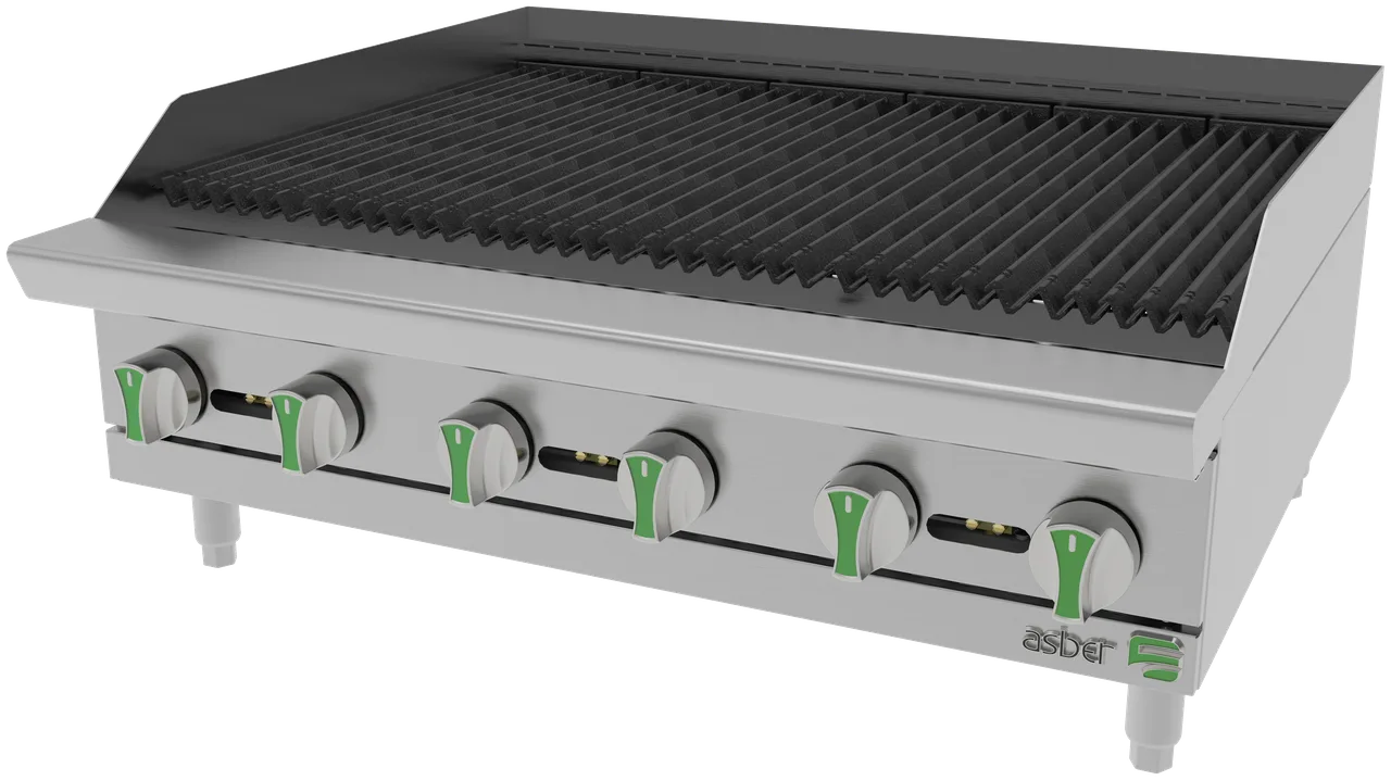 Asber AERB 36 EM Countertop Gas Charbroiler