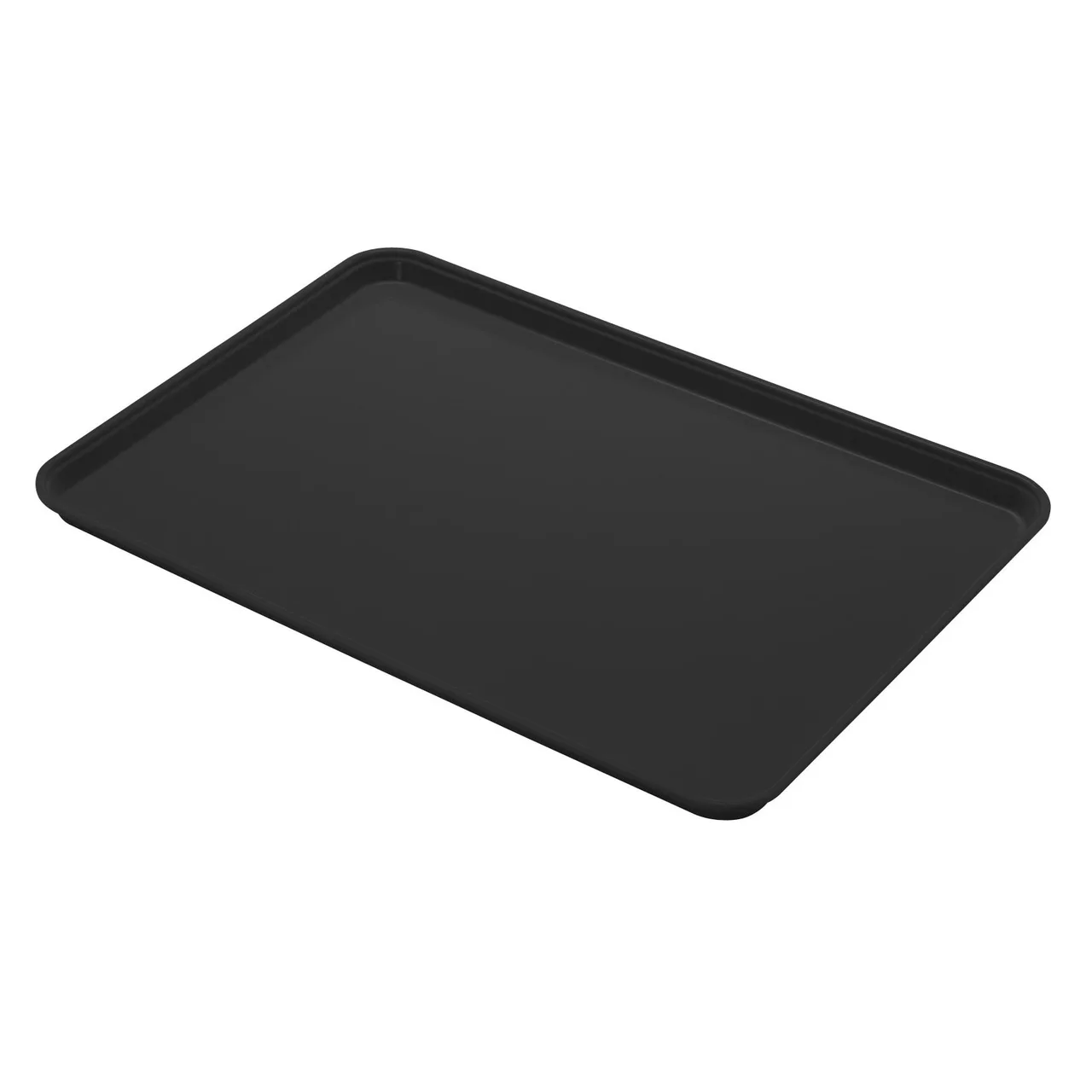 Cambro 3253CL110 Camlite Tray 12‑3/4"x20‑7/8" Blk Rectangular Fib Edg Dri‑Stak Sep NSF