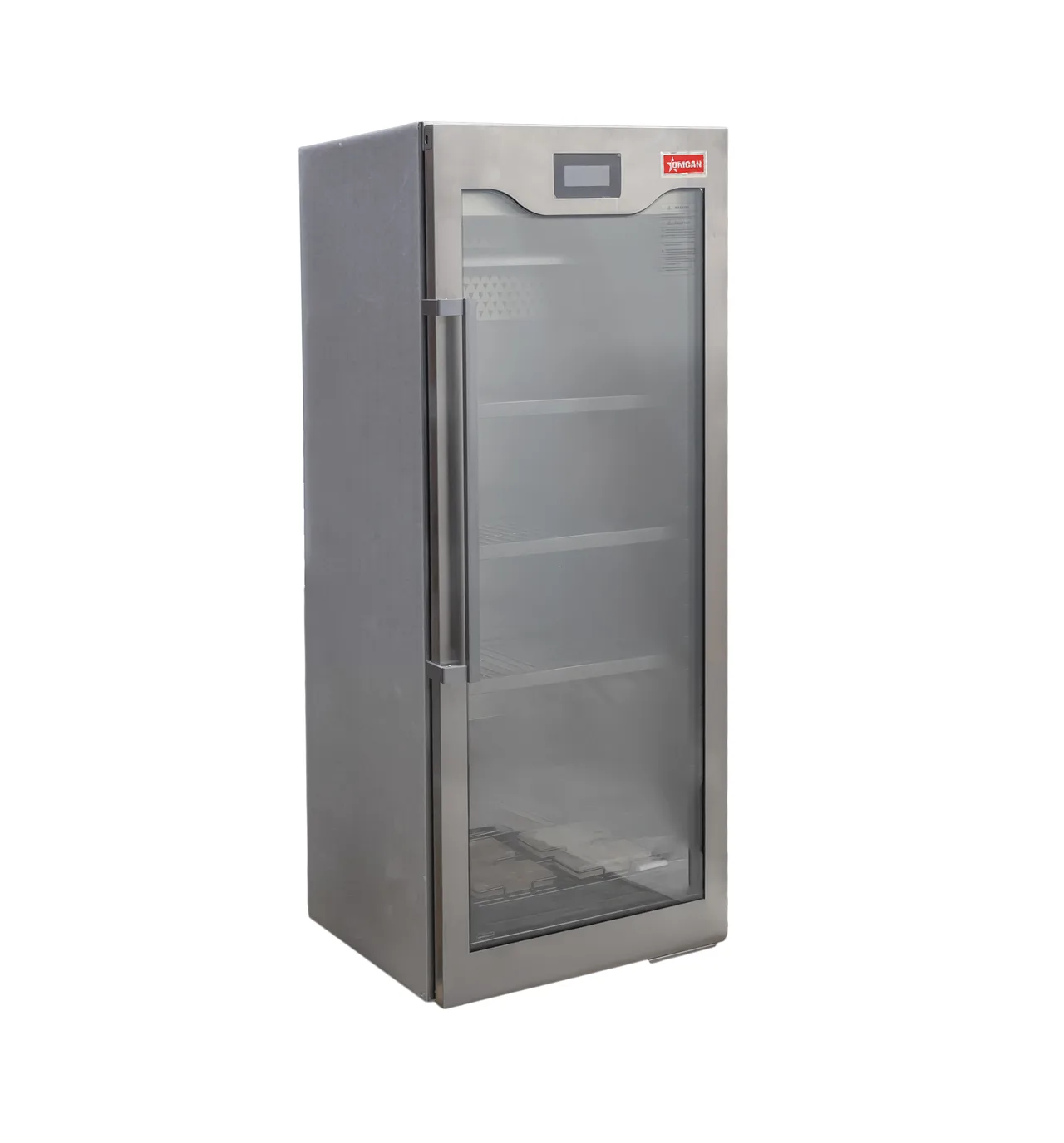 Omcan USA 46689 (Da-Cn-0480) Dry Aging Cabinet, 27-3/5"W, 16.95 Cu.Ft., 32°F-77°F, 110-120V, 3 Shelves, Glass Door