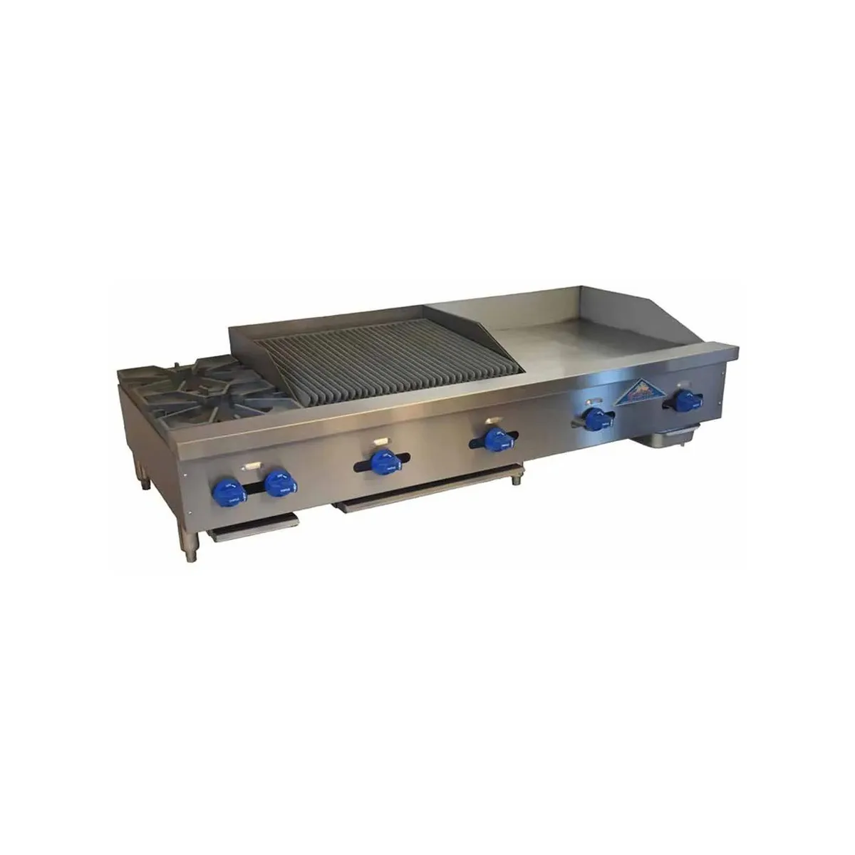 Comstock-Castle FHP54-24-1.5RB 54" Countertop Gas Griddle/Charbroiler Combination, 128.000 BTU