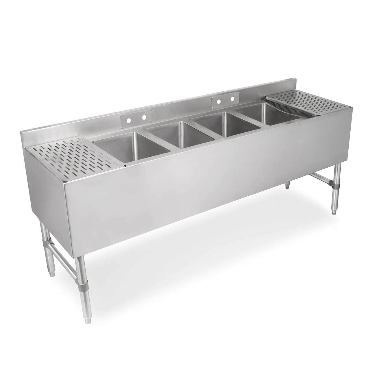 John Boos UBS4-1848-X Underbar Sink Units, 4 Compartment without Drainboard - Flyer