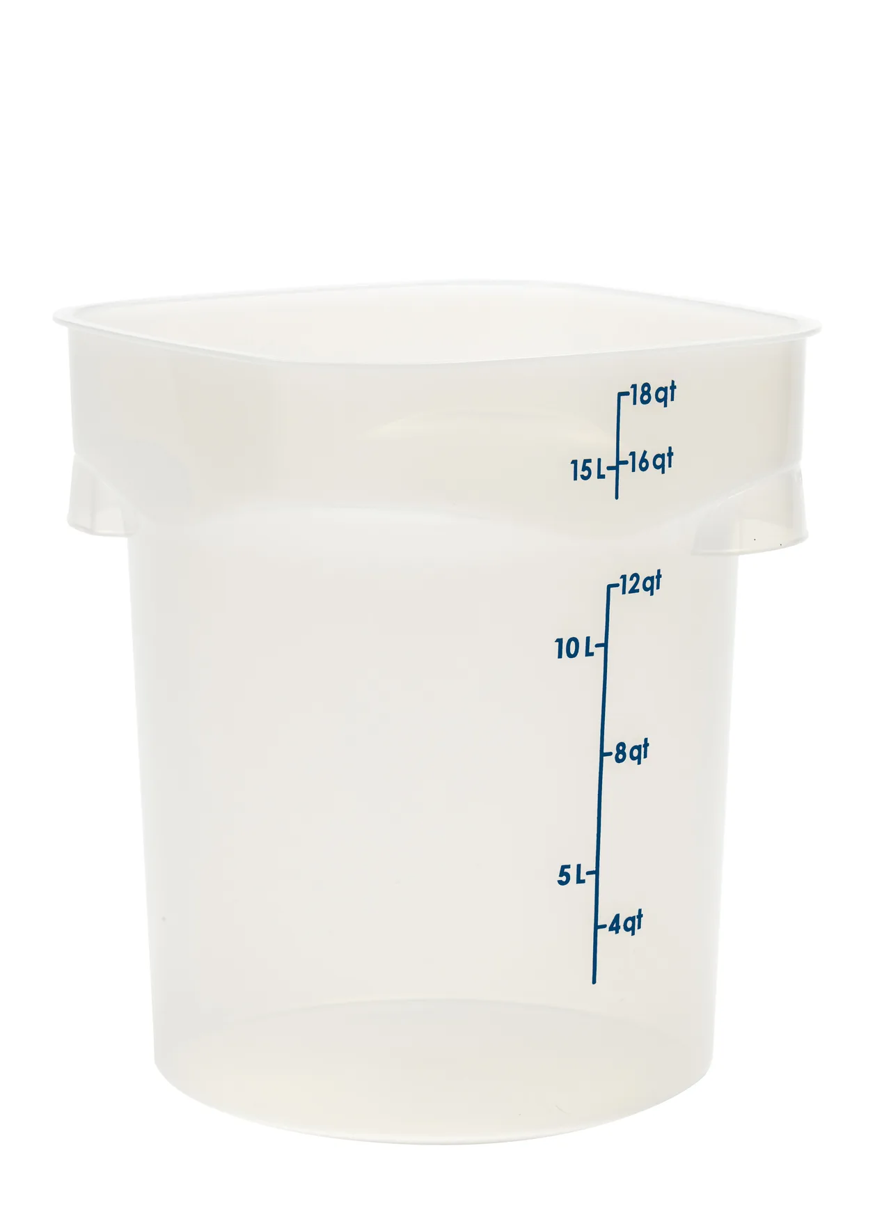 Cambro 18RFSPROPP190 CamRound FreshPro 18‑qt 11.4" L x 11.4" W x 13.3" H Blue PP Dishwasher Safe NSF