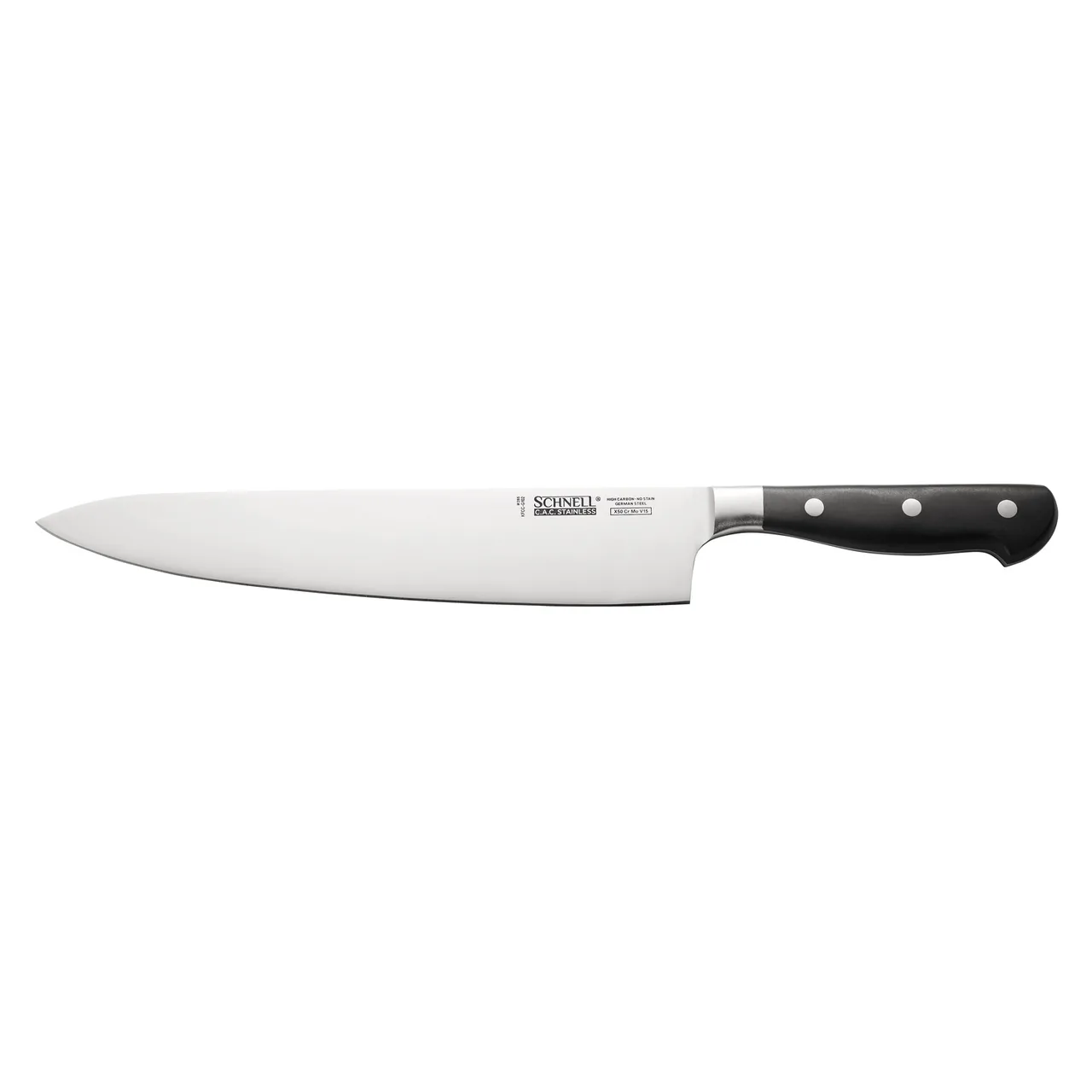 CAC China KFCC-G102 Chef Knife, 10" Blade, Forged, High-Carbon Steel, Black Handle