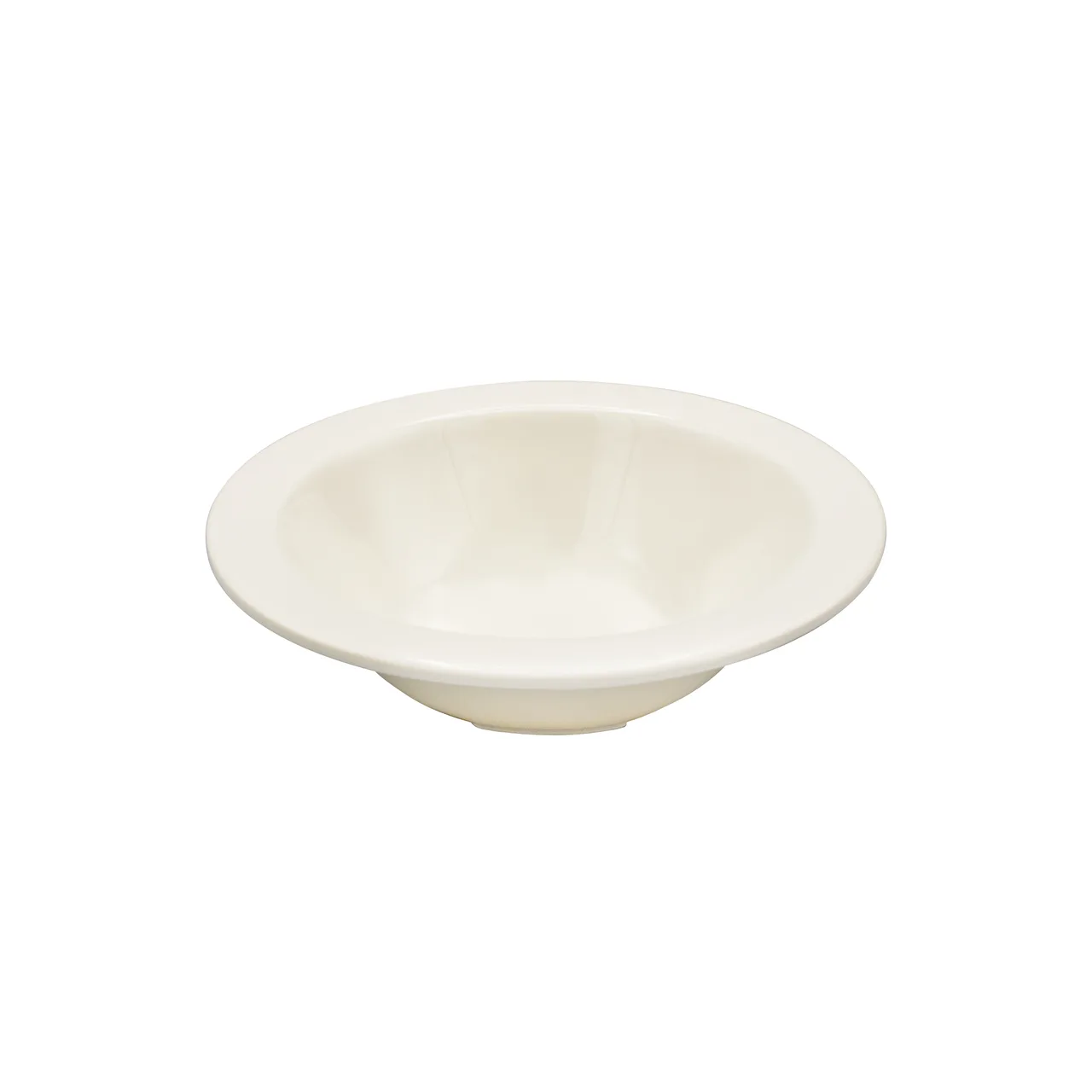 CAC China MLDNR-11 - 5oz Fruit Dish Bowl, 4.75" x 4.75", 0.5 Qt Melamine, Black/Cherry - 1 Dozen