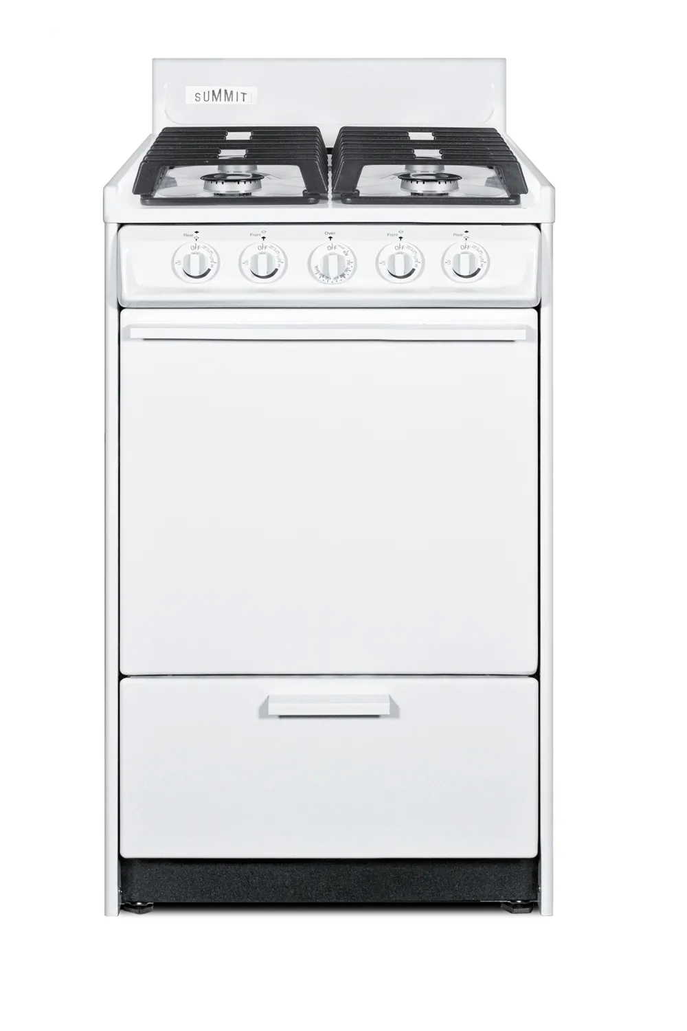 Summit WTM1107IS Gas Range, 20" W X 24"D, 2.46 Cu.Ft. Oven Capacity, Backguard