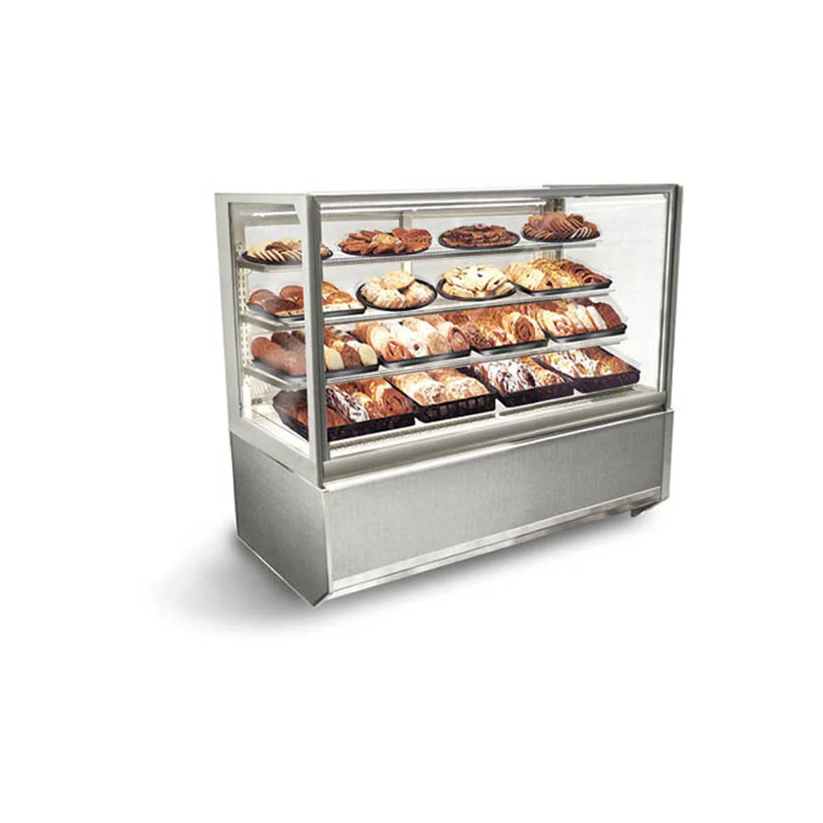 Federal Industries ITD4826-B18 48" 2-Glass Door Bakery Display Case, Shelves, 3500K LED Lights