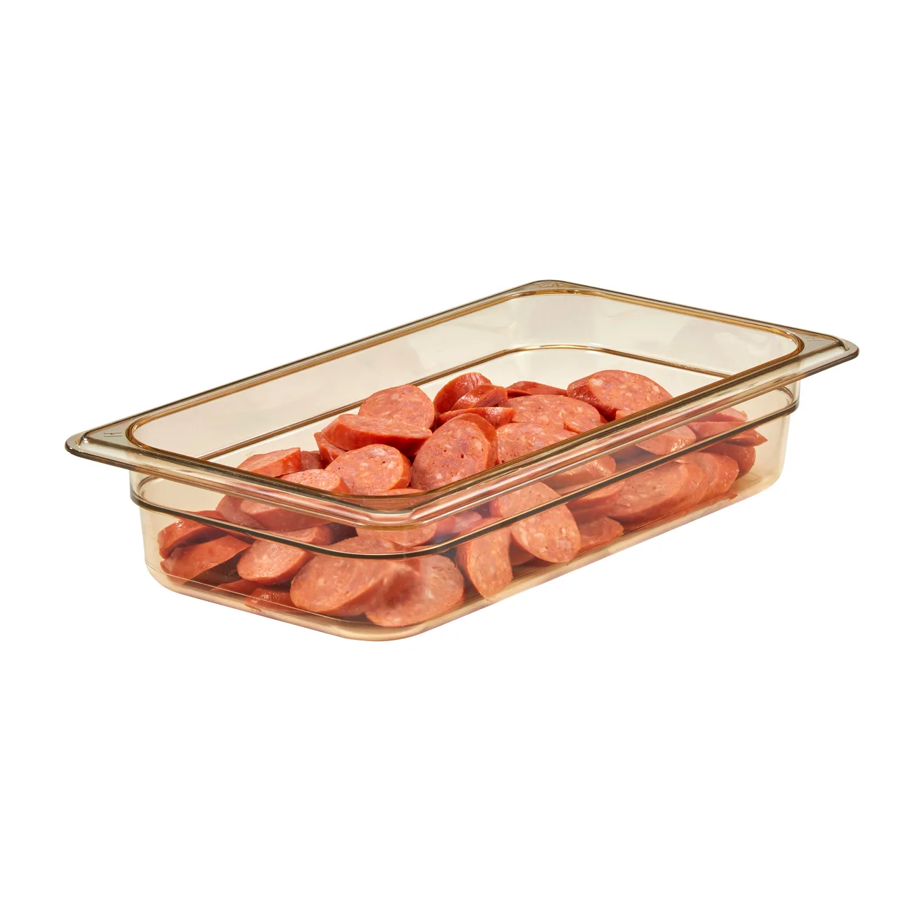 Cambro 32HP150 H‑Pan 1/3‑Size Pan, 2‑1/2″ Deep, Amber Non‑Stick, -40°F to 375°F, NSF