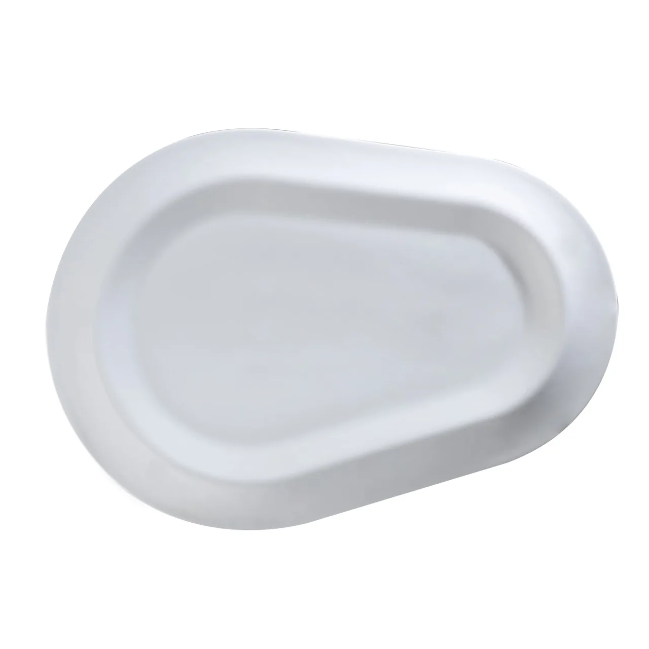 GET PA1101987706 Platter, 14-3/8" x 10-1/6", Porcelain, Scratch/Chip Resistant, Bright White