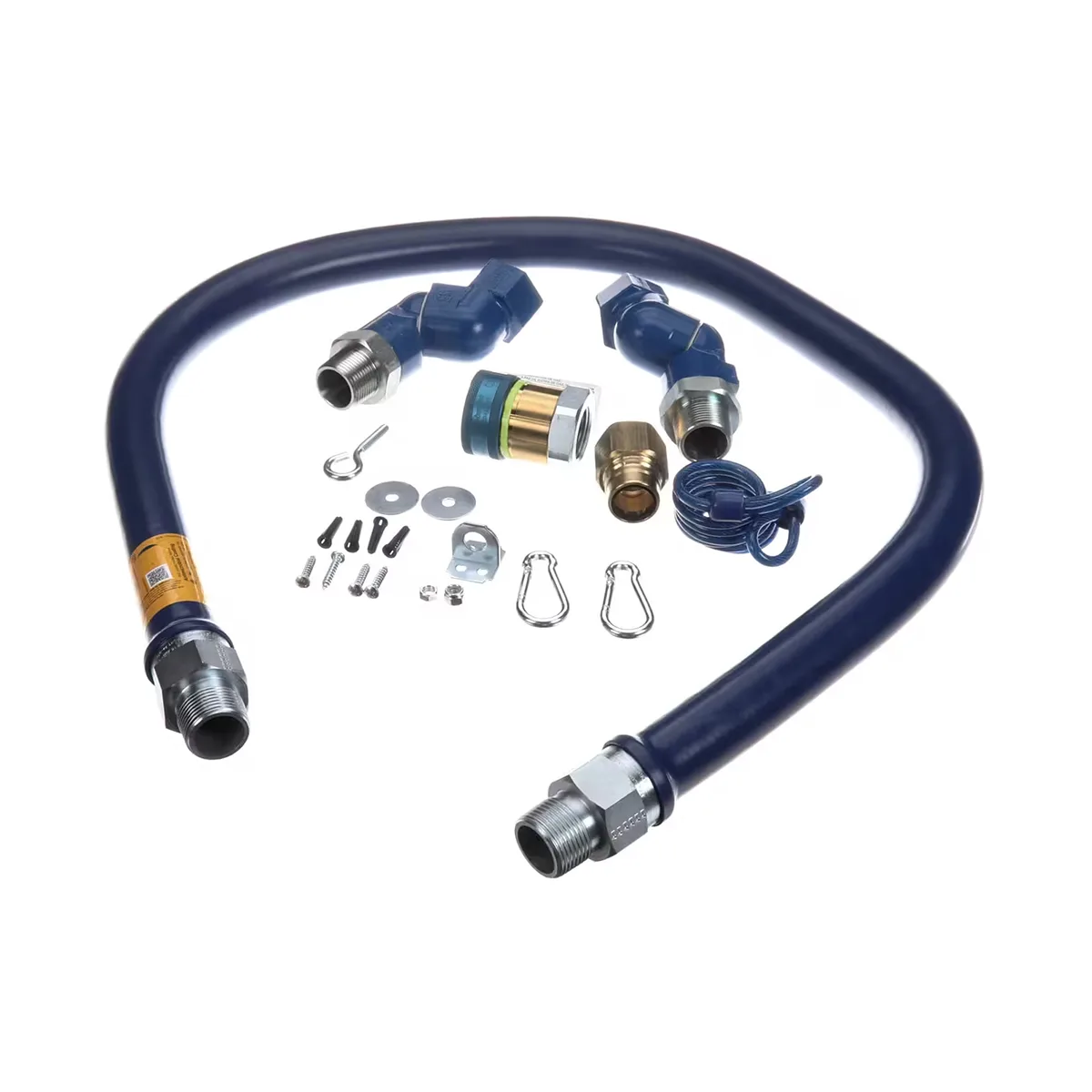 Dormont 16100BPQ2SR60 60" Gas Connector Kit w/ Double Swivel MAX and Restraining Cable , 1" Dia