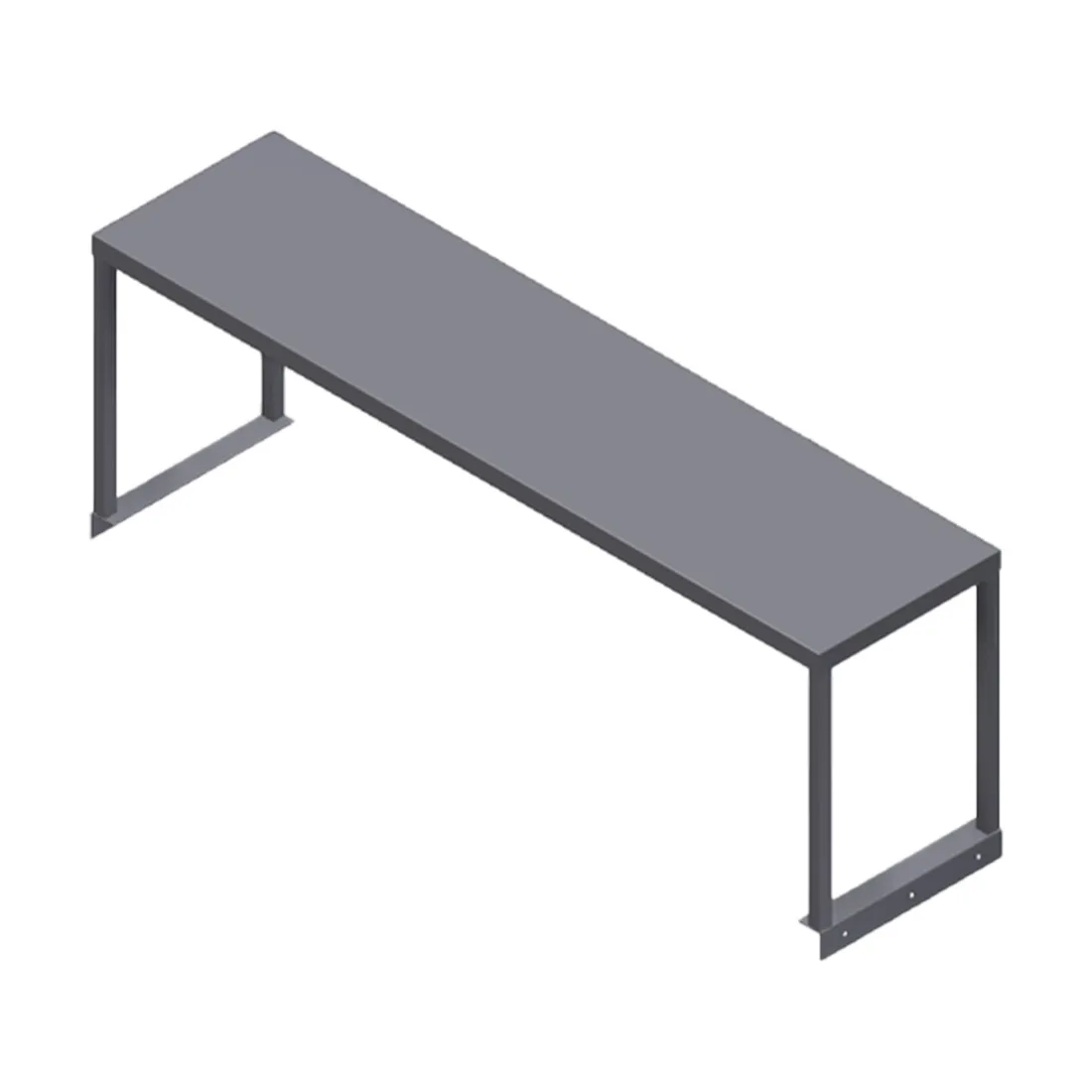 Winholt SSTMS-1548 Shelf, Table Mount, Single, 48"W X 15"D