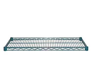 Serv-Ware GR2142CWP 21x42 Green Epoxy Coated Wire Shelving Unit with 4 Shelf Clips