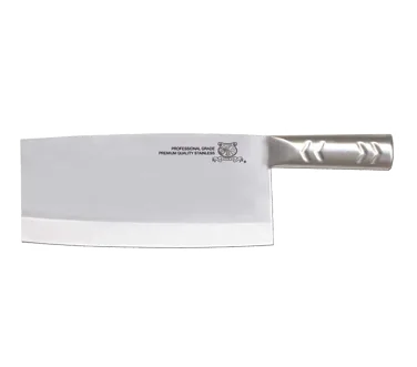 Omcan USA 10554 Cleaver Knife, 8-1/2" Overall, 8" Stainless Blade & Handle, Kitchen Cutlery