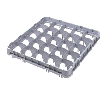 Cambro 16E5151 Half Drop Stemware Extender, Full Size, 16 Compartments, Soft Gray, 19-5/8" x 19-5/8" x 2"