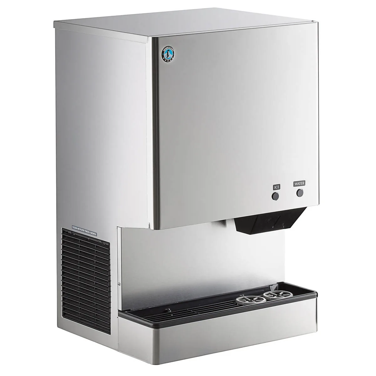 Hoshizaki DCM-500BWH 26" Countertop Nugget 590 lb Ice & Water Dispenser, Water Cooled, 40 lb Bin