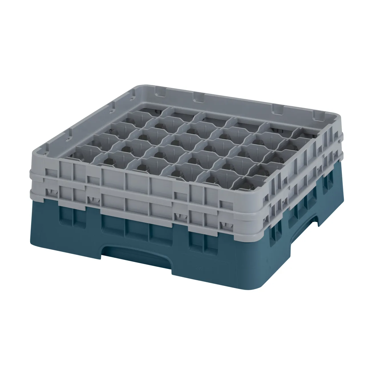Cambro 36S434414 Camrack Glass Rack, Teal, Full Size, 19-3/4 x 19-3/4, 36 Compartments, 2-7/8 Max Dia, 5-1/4 Max Height