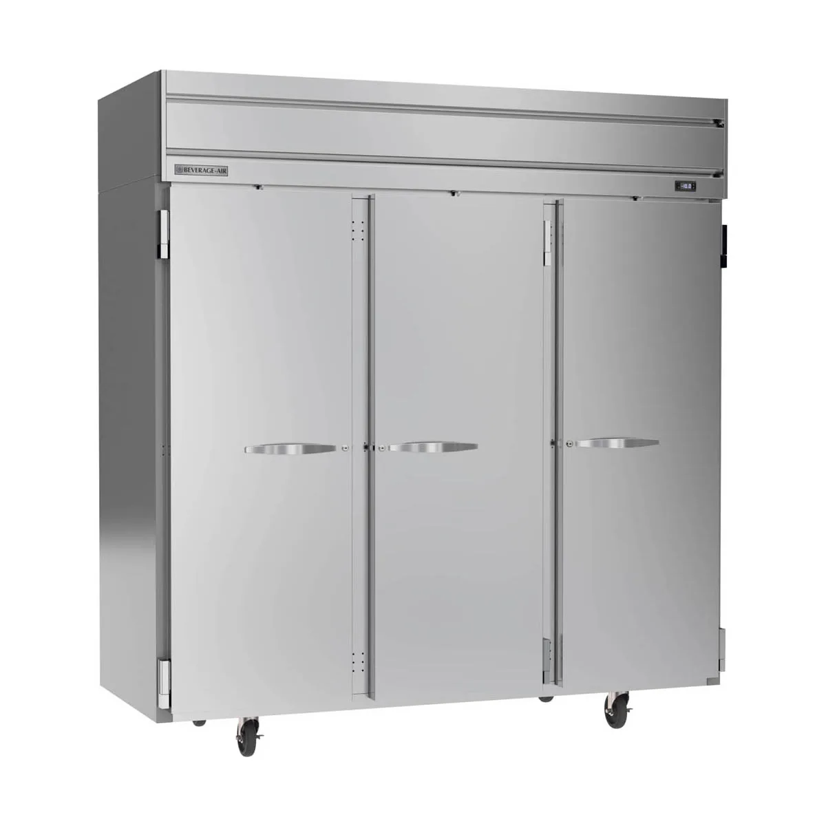 Beverage Air HF3HC-1S 78" 3-Solid Door Reach-In Freezer, Top Mounted, 69.1 cu. ft., Stainless Steel Front