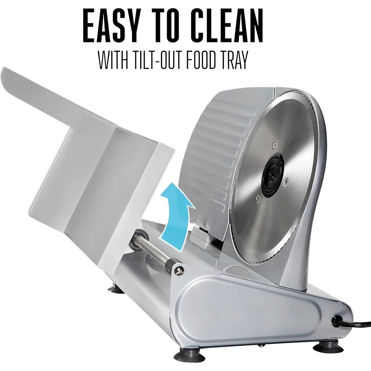 Hamilton Beach 61-0901-W Meat Slicer – 9" Stainless Steel Blade, Belt-Driven, Tilting Tray, 150W 120V, Aluminum Housing