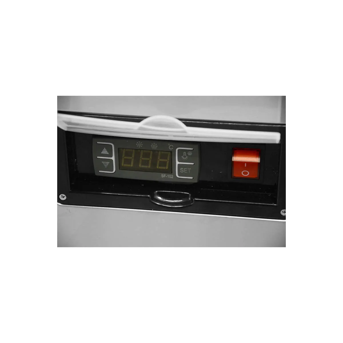 Omcan USA 44377 51" Vertical Open Air Merhandiser in Black, Self-Contained, 4 Shelves, 27.2 cu ft.