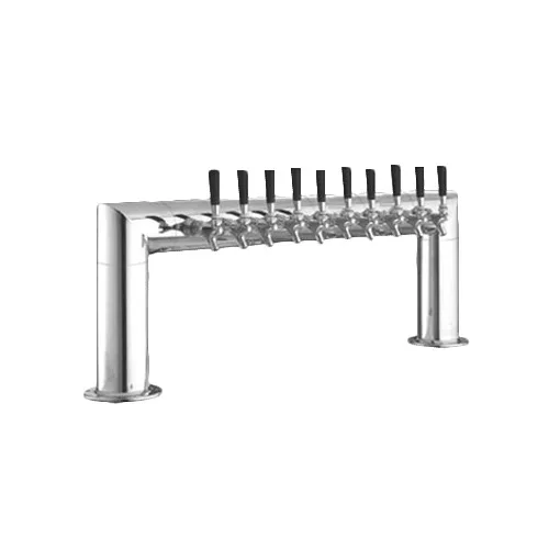 Perlick 4009-10B Pass-Thru Draft Beer Dispensing Tower, 10-3/8" Faucet Clearance