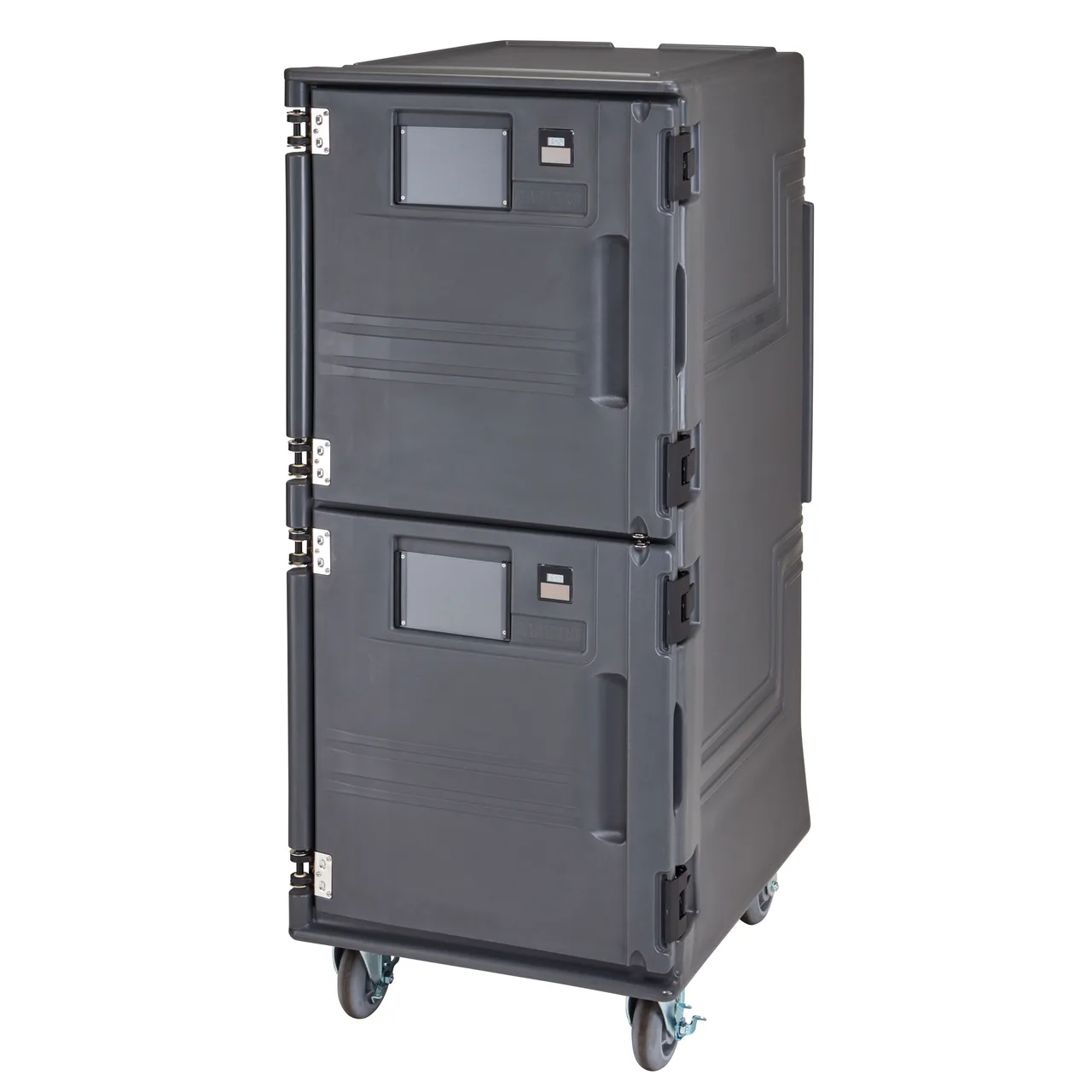 Cambro PCUPCSP615 Security Package Pro Cart Ultra™ Ambient/Cold Food Pan Carrier w/ Front Loading, Charcoal Gray