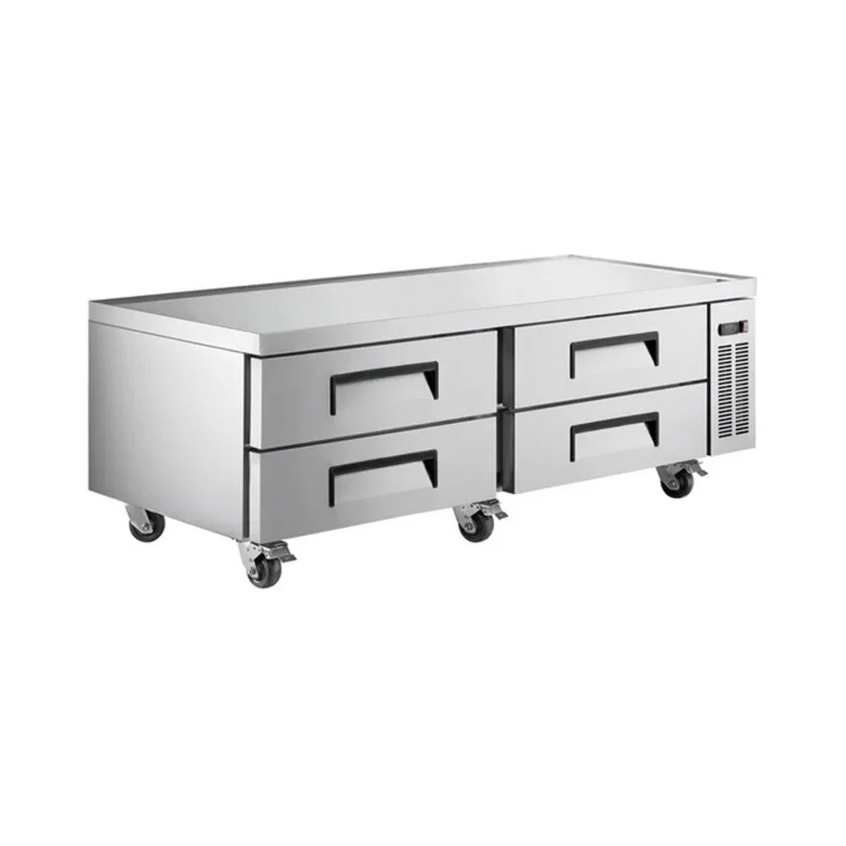 Hurakan HKN-CB72R2 72" Chef Base Refrigerator w/ 4 Darwer, 13.6 cu. ft.