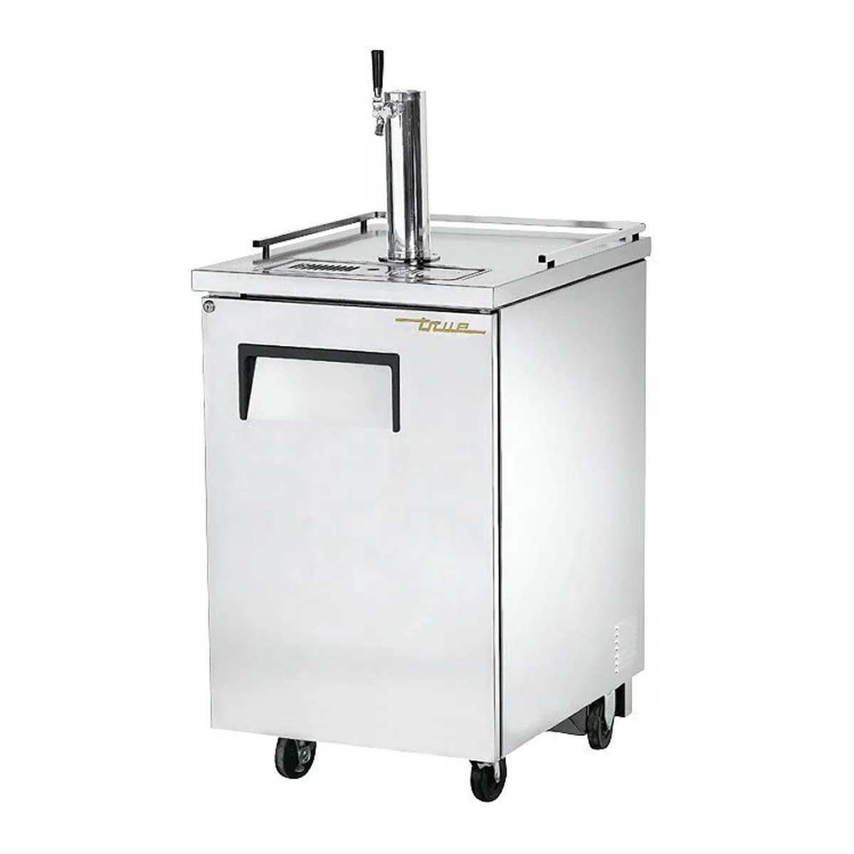 True TDD-1-S-HC 23" 1 Solid Swing Door Direct Draw Beer Cooler w/ 1 Tap & 1 Keg Capacity