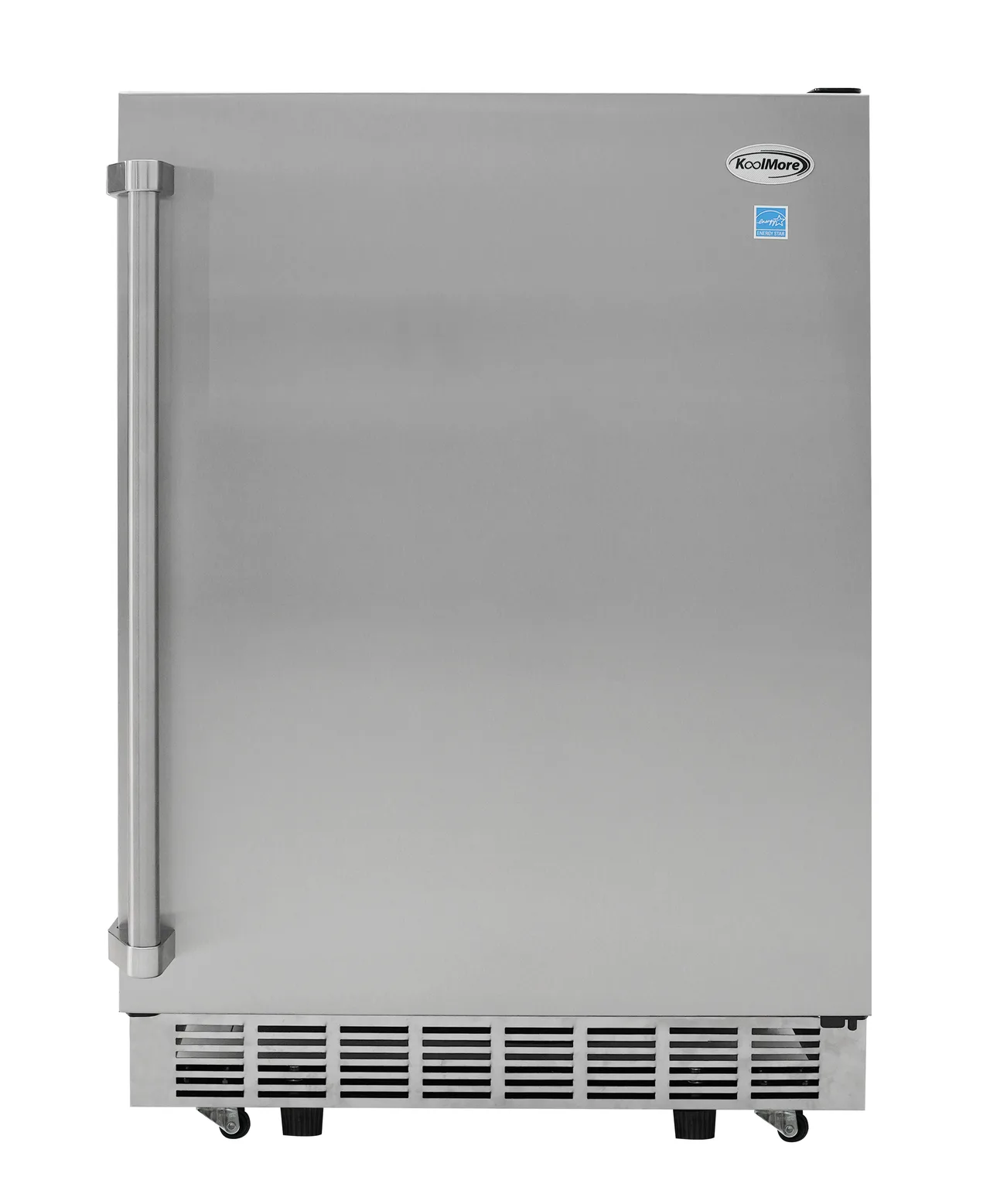 Koolmore KM-OKS-OFRC-58SS 24"x24.1"x35.2" 5.5 cu ft. Glass Door Merchandiser, IPX4, 145 Cans