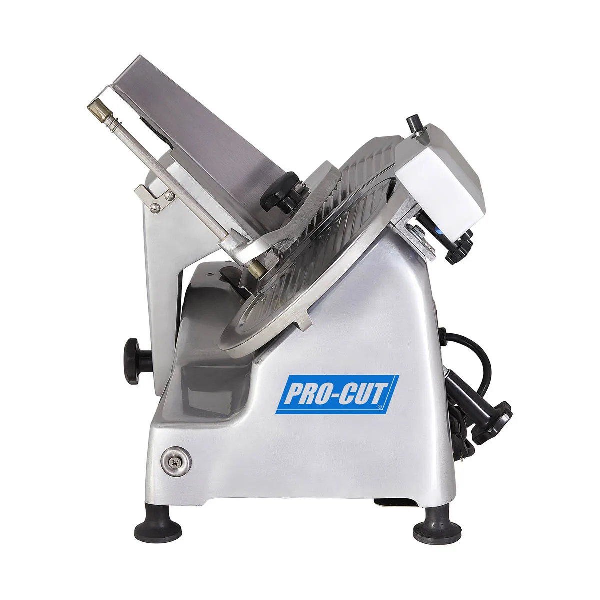 Pro-Cut KDS-10 Manual Feed Meat Slicer, 10" Chromium Steel Blade, 45° Gravity Feed, 1/3 HP, Anodized Aluminum Body
