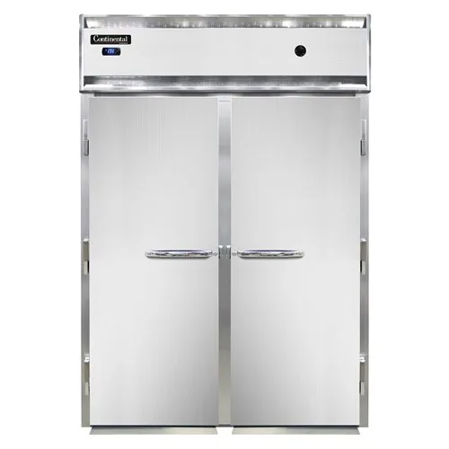 Continental DL2WI-E 2-Section Roll-In Heated Holding Cabinet, Stainless Steel Front, 2 Solid Doors