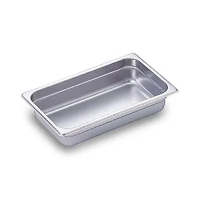 Omcan USA 80272 Steel Steam Pan - 1/4 Size, 10-5/16" x 6-5/16" x 2-1/2" Deep, NSF