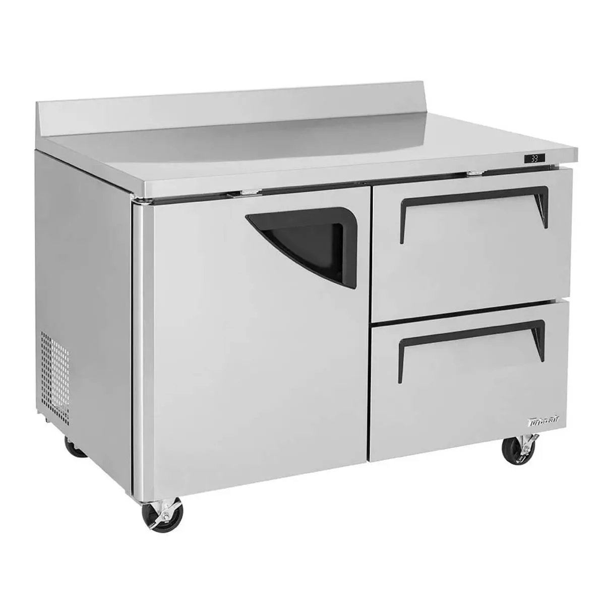 Turbo Air TWF-48SD-D2-N 48" 2-Section Worktop Freezer w/ 2 Drawers & 1 Door, 12 cu. ft.