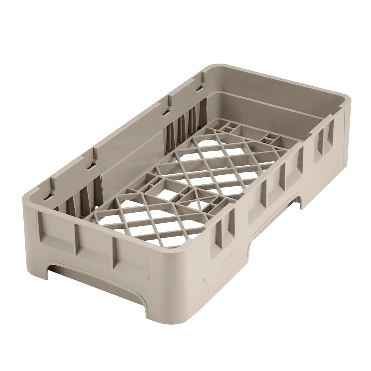 Cambro HBR258184 Camrack Base Rack, Half Size, 1 Compartment, Beige Polypropylene, 19-3/4" x 9-7/8"
