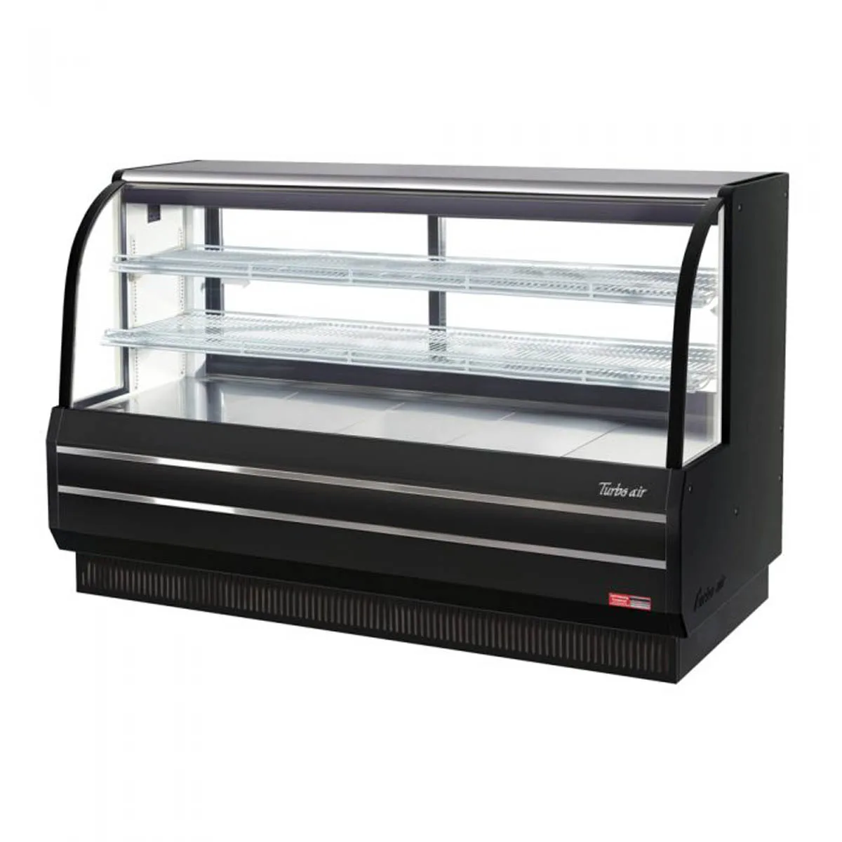 Turbo Air TCGB-72DR-W(B) 72" Full Service Non-Refrigerated Bakery Display Case