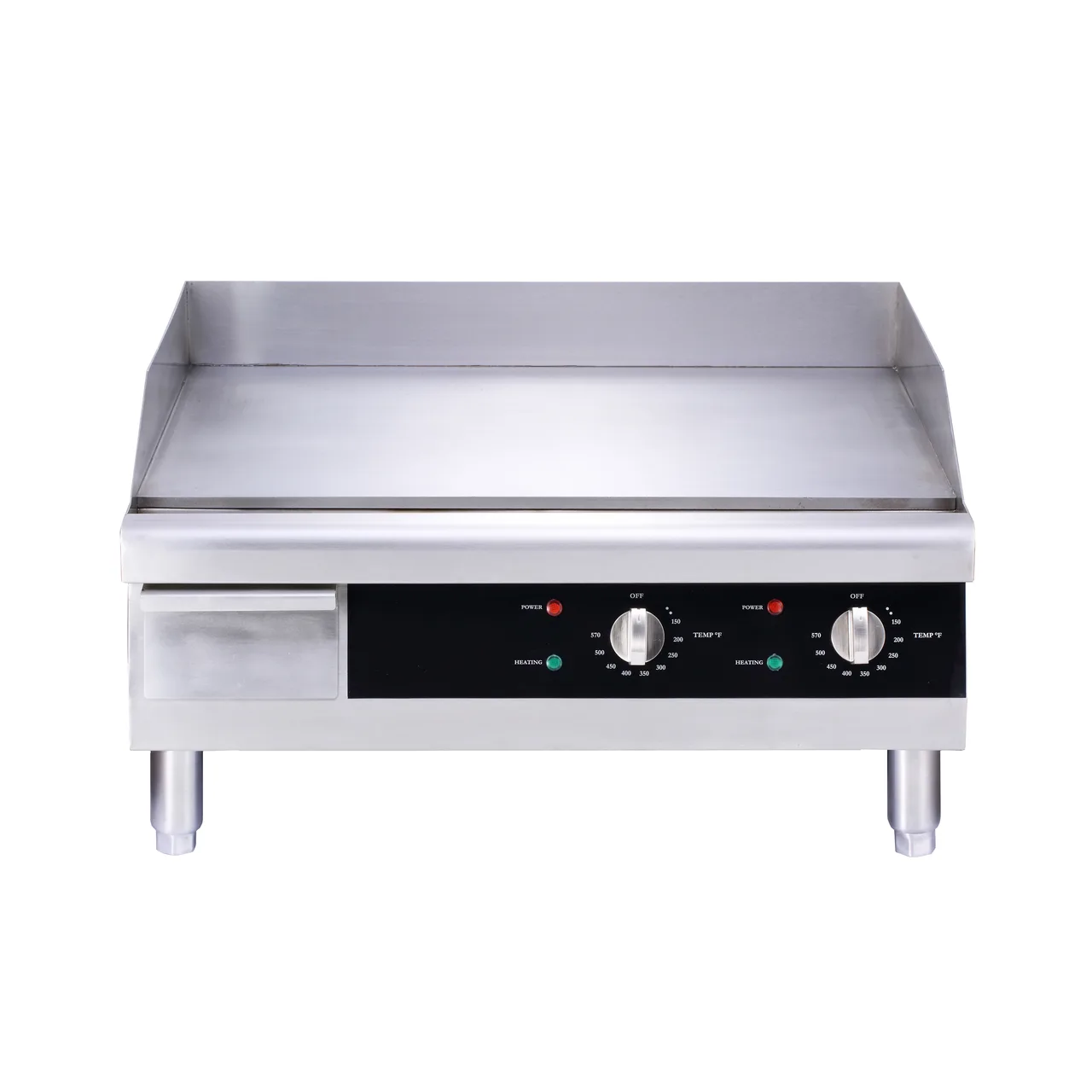 Omcan USA 43213 24" Countertop Electric Griddle with 24" x 15.5" Surface, Thermostatic Controls, 220v