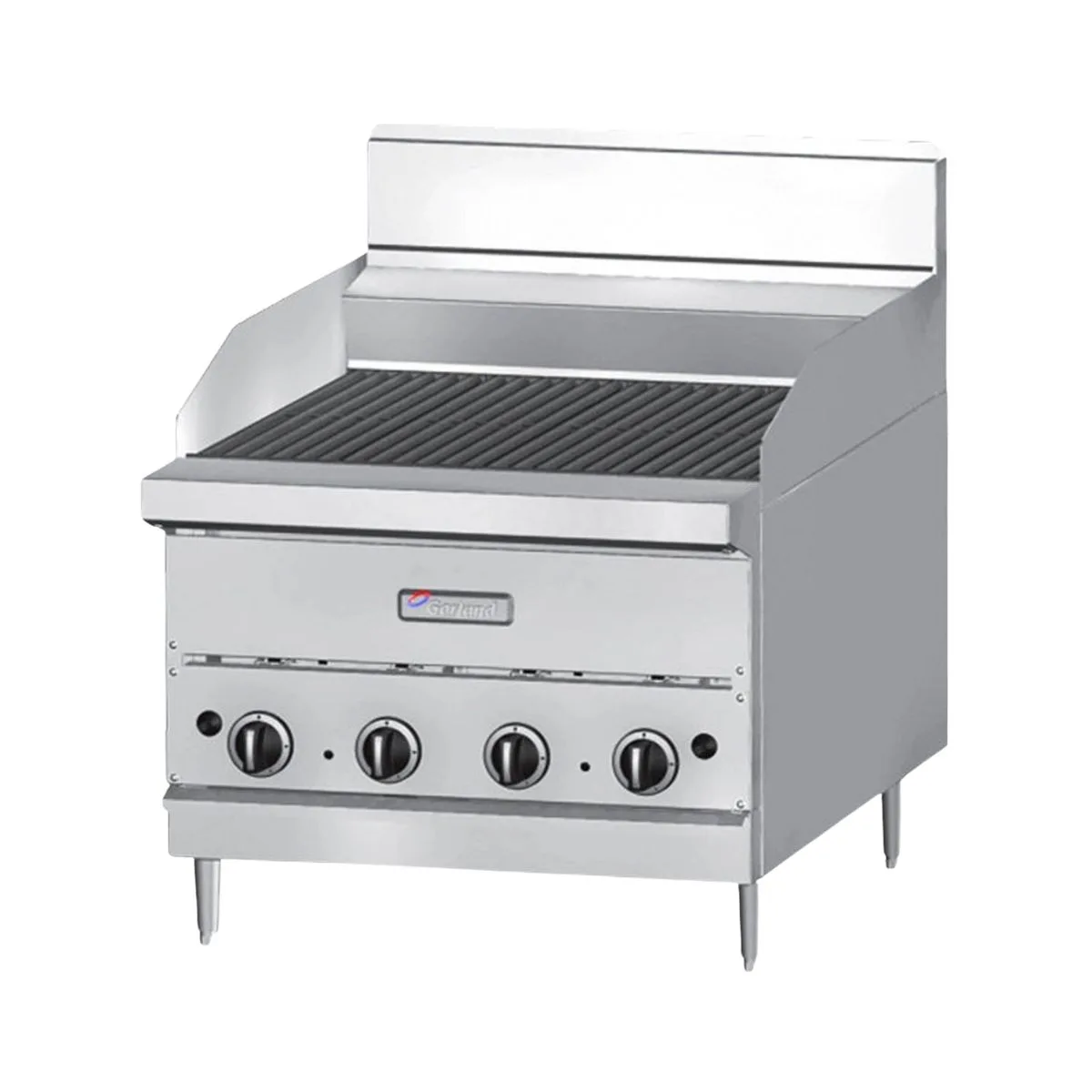 Garland US Range G24-BRL 24" Countertop Gas Ceramic Briquette Charbroiler, 60.000 BTU
