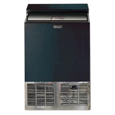 Perlick FR24RT-BS-STK Glass Froster, 24", 4.2 cu.ft, Black Sliding Door, Electric, -10°F to 10°F