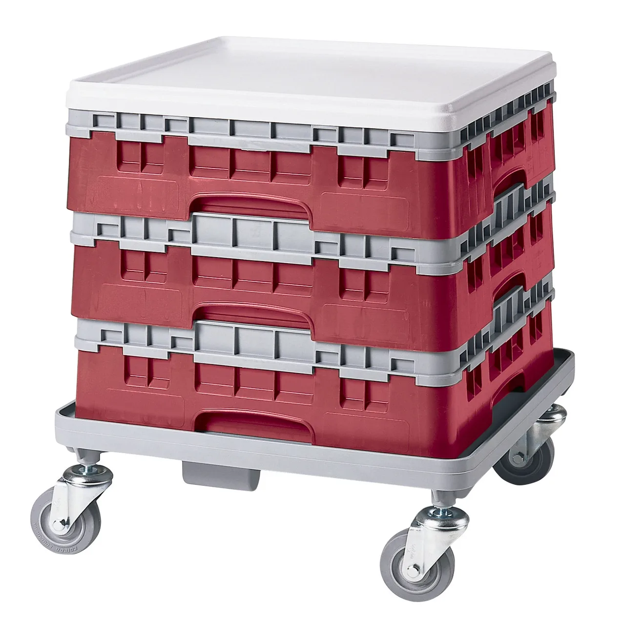 Cambro BR414416 Camrack Base Rack, Full Size, Cranberry Red, Polypropylene, 19-3/4" x 19-3/4", 4-7/8" Inside Rack Height
