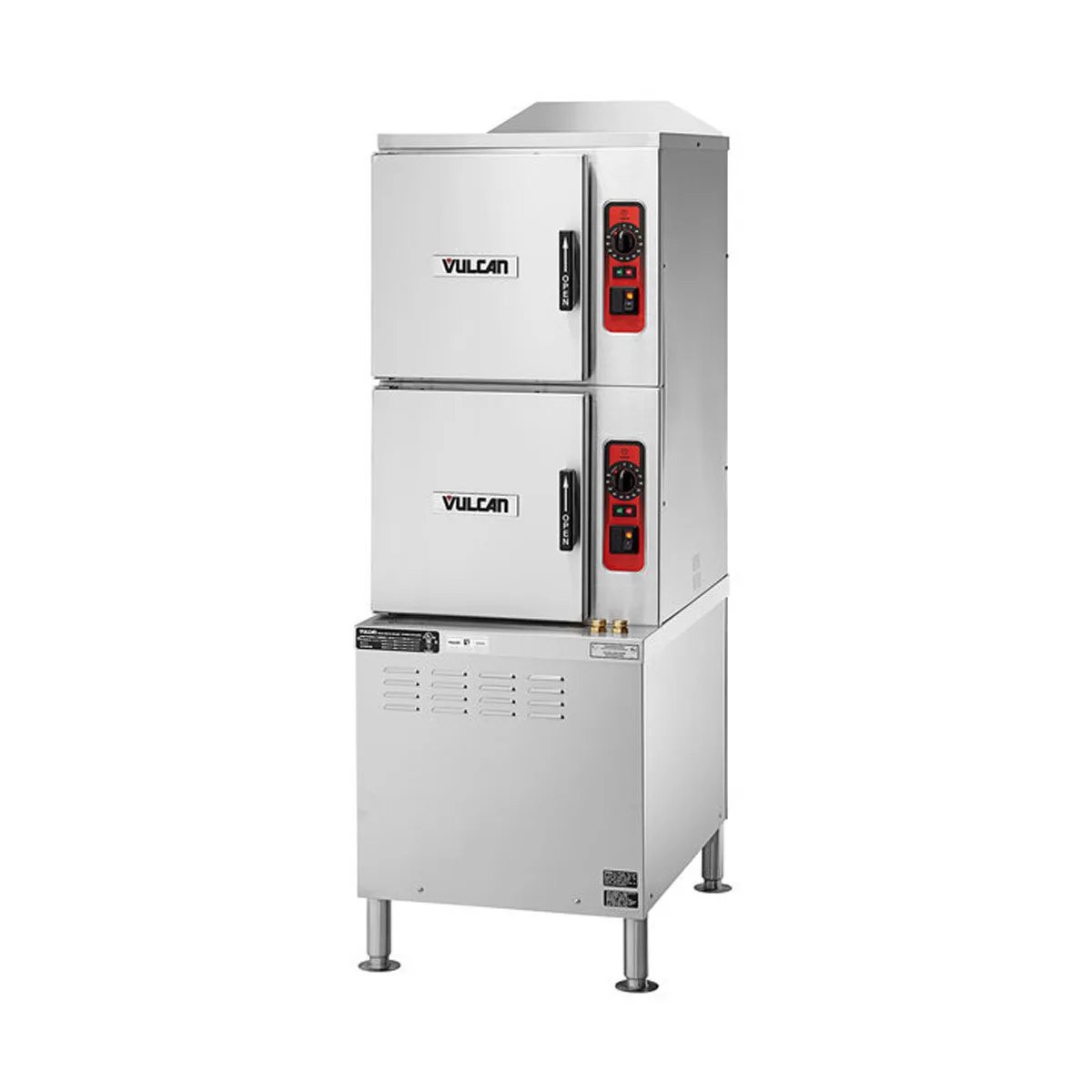Vulcan C24ET10-PS PowerSteam 10 Pan Double Electric Steamer w/ Professional Controls, Cabinet