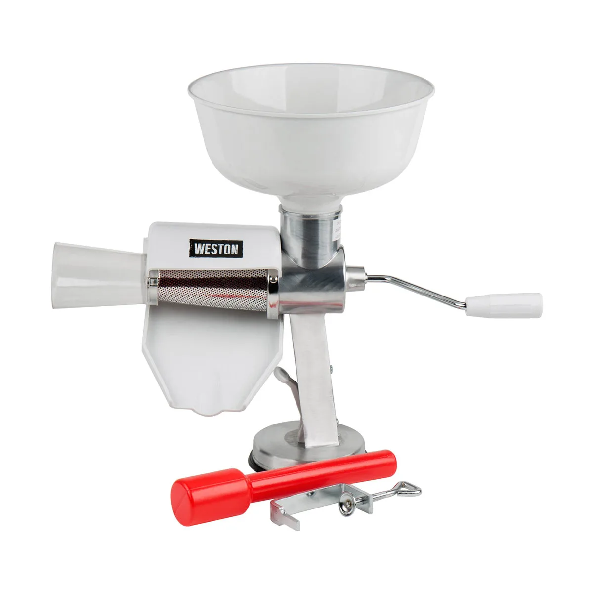 Hamilton Beach 07-0801 Tomato Press & Sauce Maker, Stainless Steel Screen, Suction & C‑Clamp Base