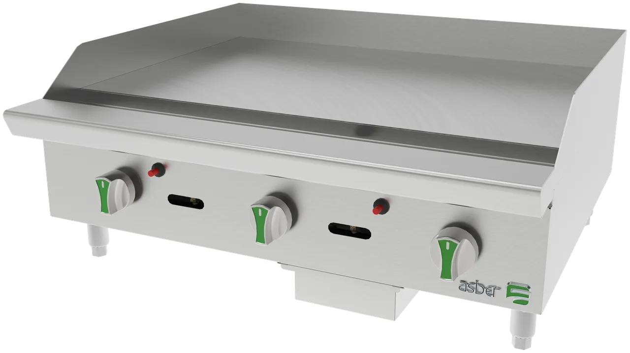Asber AETG 36 EM Countertop Gas Griddle / Hotplate