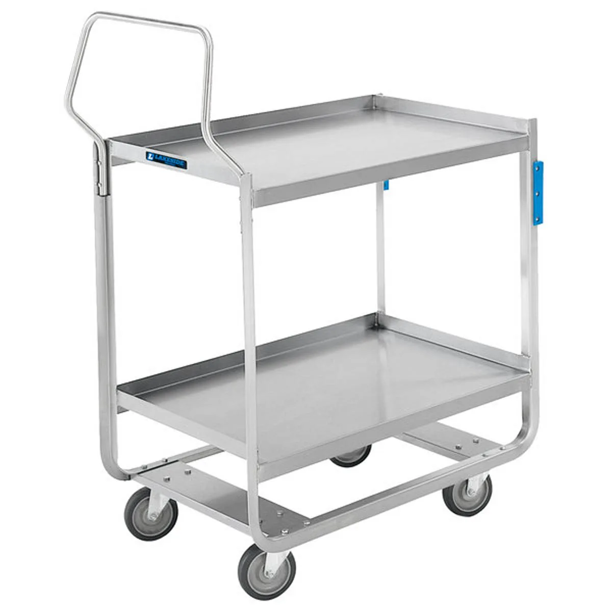 Lakeside 4943 39" Handler™ 2-Shelf Stainless Steel Tough Transport Utility Cart