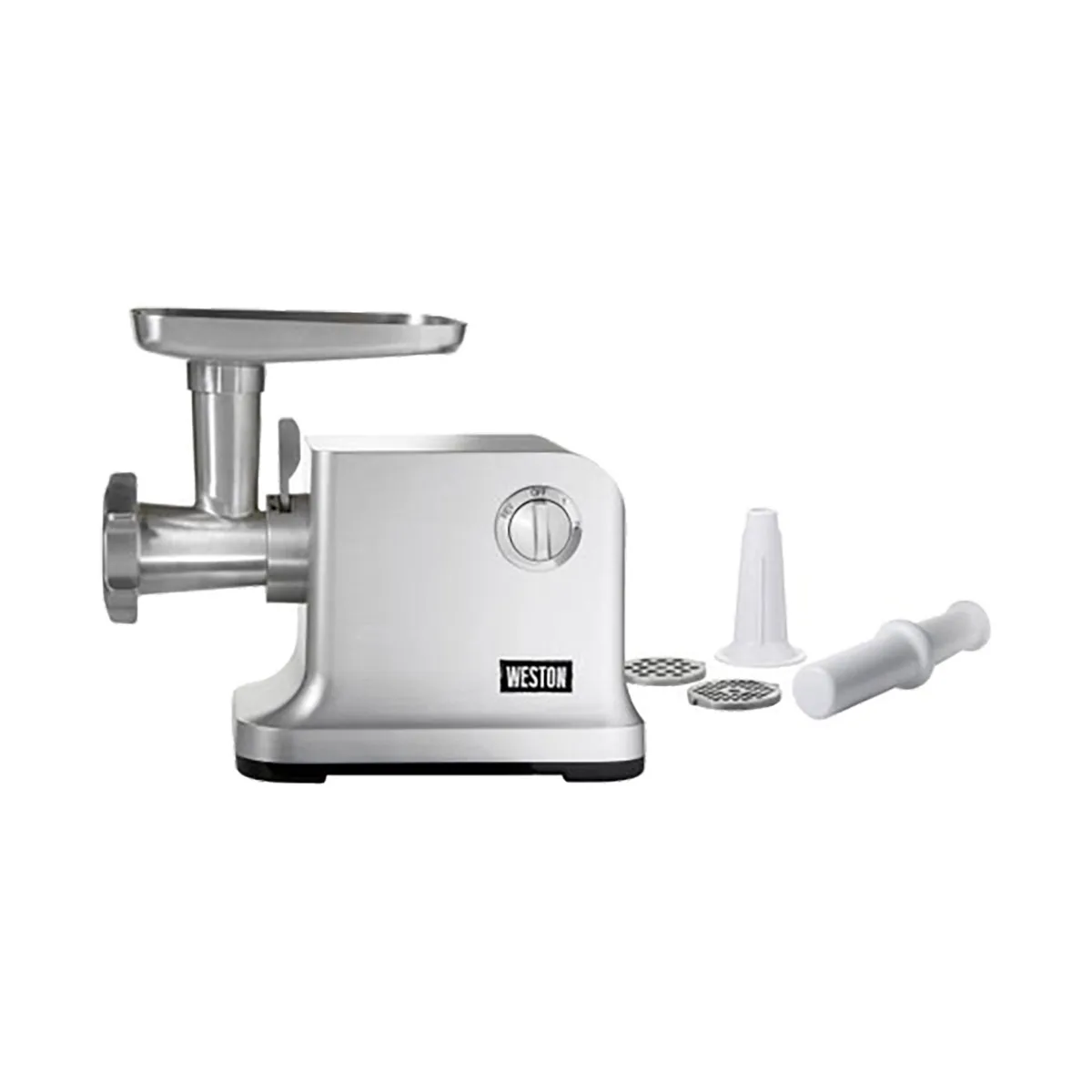 Hamilton Beach 33-1301-W Electric Meat Grinder, 1 HP 750W 120V, 2-Speed, #12 Hub, 240 lbs/hr, Plates, Sausage Stuffer